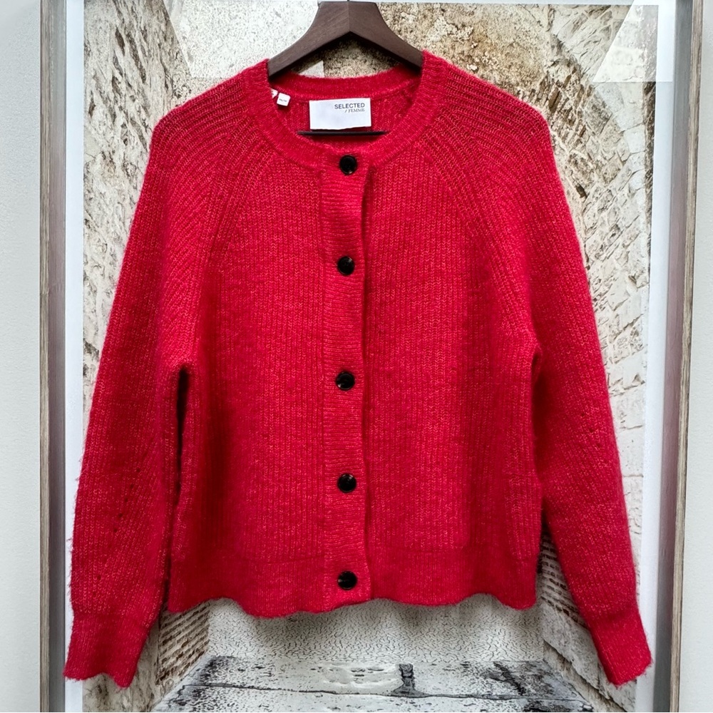 Selected FEMME Wool/Alpaca Blend Cardigan